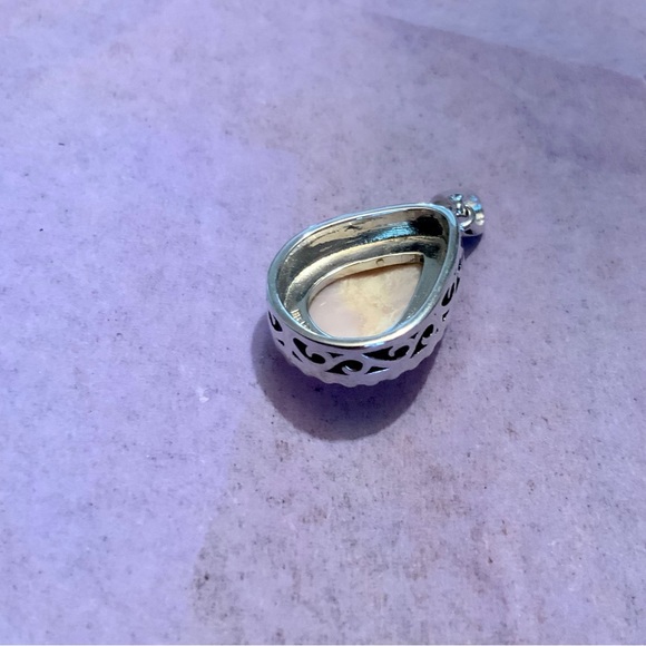 NIB Sterling Silver JTV Pink Peruvian Opal Decorative Pendant - Picture 6 of 12